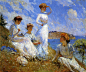 美国艺术家埃德蒙.查尔斯.塔贝尔（Edmund Charles Tarbell）人物油画作品(7)