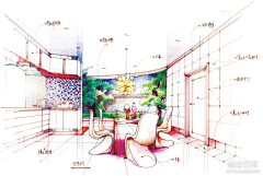 云琥在线采集到室内手绘效果图