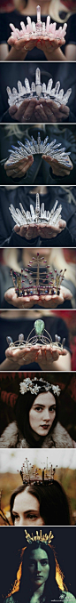分享图片 英国一农村女孩手工制作的水晶皇冠
