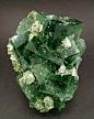 Fluorite with Pyrite and Calcite Mineral Specimen - Large Photo - Fabre Minerals