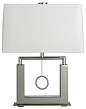 Charles Nickel Table Lamp - modern - Table Lamps - Crate&Barrel