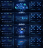 蓝色科技感数据可视化驾驶舱大屏