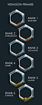 Hexagon Rank Frames by Equiliari
