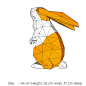 43厘米高 兔子动物纸艺立体家居桌面装饰摆件手工DIY纸模型-淘宝网