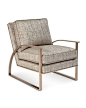 Nahla Metal and Upholstered Accent Chair