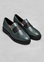 & Other Stories | Leather Loafers #女人#