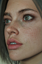 Violet , Enver BK : Hi folks!<br/>I would like to introduce you Violet, which is my semi-free time personal project that i have finished recently.<br/>Sculpted with Zbrush, used Texturing.xyz detail textures for the skin and iris. Applied them