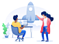 Illustrations : There are 5 awesome scenes illustrations with startup life theme. Every illustration is 100% vector. You can easily scale it to the size you need and use it for prints, in apps, on t-shifts etc. Illustrations are very easy in use. You can 