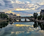 Graphy_scene 在 Instagram 上发布：“Pont Royal  . . . . . . #huaweip20pro #huawei #huaweiphoto #huaweiphotography #pontroyal #bridge #pont #reflections #sunset #sunset_pics…”