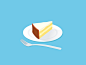 Cheesecake 芝士蛋糕 #图标# #UI# #扁平化# #色彩# #清新#