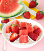 Strawberry Watermelon Overnight Oats