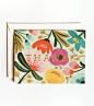 Gold Floral Thank You Card