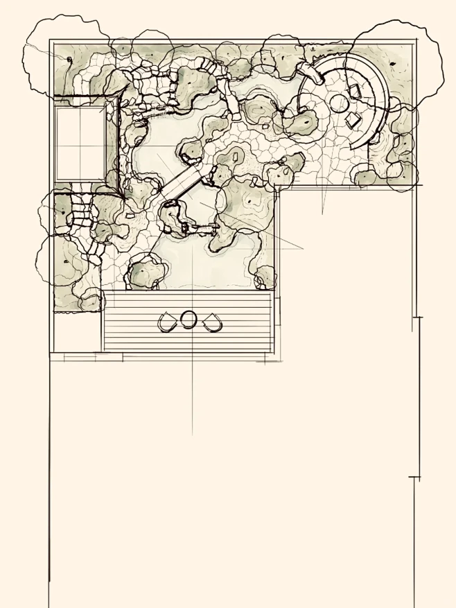 庭院设计草图｜业主说看不懂，我也很无奈