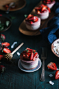 Raw Strawberry & Coconut Mini Ice Cream Cakes