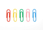 Royalty-free Image: Color paperclips