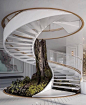 【室内设计】弧形楼梯造境。

  … ​​​​