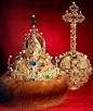 Russian Crown Jewels ~ Crown and Orb of Czar Michael by kara