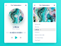 Music Player Inspiration 2017 – Muzli -Design Inspiration : via Muzli design inspiration