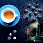 【微甜生活】一杯咖啡时光，一幅有故事的小画，带来一天的好心情。