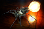 Steampunk Spider Lamp by CatherinetteRings