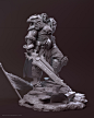 King Varian Ryn , Farhad Nojumi : I had pleasure that  joined to Taurus Studio team for making Warcraft figures. I worked on body armor and the pose. head done by Caleb Nefzen. also thanks to Ray Chan for art directing.