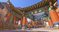 Overwatch - Busan - Temple, Simon Fuchs : This is some environment work I did on the Busan map for Blizzard Entertainment's Overwatch. I was responsible for taking this area from the block out stage to the final product together with Helder Pinto. In thes