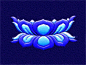Blue Thangka Lotus