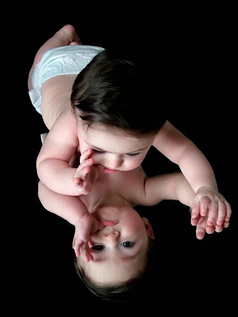 baby reflection