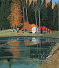 日本画家原田泰治：故乡，心里的风景_百科文章_百度百科