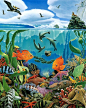 超写实海底世界鱼类绘画欣赏