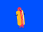 Hot Dogday Afternoon character after effects happy hawtdawg hotdog dance loop gif animation vector patswerk