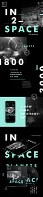 IN2–SPACE : IN2–SPACE: A collection of awesome facts and information about space. This development includes elements such as colour palette, iconography, cover art, web and mobile design.All works © STUDIOJQ 2015