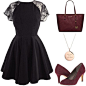 A fashion look from November 2015 featuring lace cocktail dress, platform pumps and michael michael kors handbags. Browse and shop related looks.@北坤人素材