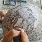One Of The World’s Last Remaining Globe-Makers That Use The Ancient Art Of Making Globes By Hand : In the modern age, with the advent of GPS in addition to the abundance of mass-produced globes and maps, the art of globe making has fallen by the wayside. 