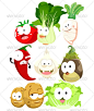 Toon Vegie Pack Three - Characters Vectors