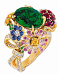 Dior 顶级珠宝Précieuses Champêtre 系列祖母绿戒指 
