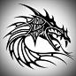 Dragon Head Tribal Tattoo Designs
