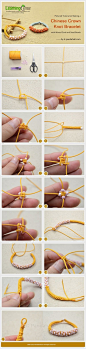 DIY串珠编织手链 #DIY#@北坤人素材