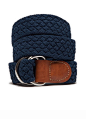 Navy Blue Woven Belt for Men | Bonobos