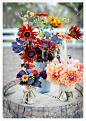 vibrant autumn floral arrangements