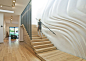 top escalier Stoneridge Residence Los Angeles Photo Michael Weschler Photography