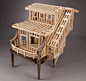 ted lott: sit stay - house frame chair