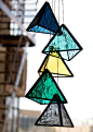 BespokeGlassTile's stunning stained glass pyramids bring new meaning to the term 'window shopping.' #Etsyfinds