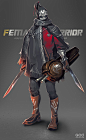 原画赏析|Female warrior 系列概念Design 文章 Gad-腾讯游戏开发者平台