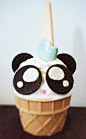 #花瓣爱美食#熊猫冰淇淋蛋糕~萌爆了啊！