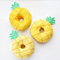 1,352 Likes, 25 Comments - Christina | Confectionary Art (@christinascupcakes) on Instagram: “Pineapple  doughnuts  || swipe left for a video on fruit decorated doughnuts  Who else is not…”