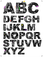 炫酷机械字母矢量素材