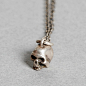 Werkstatt München NECKLACE "MINI SKULL" 骷髅项链