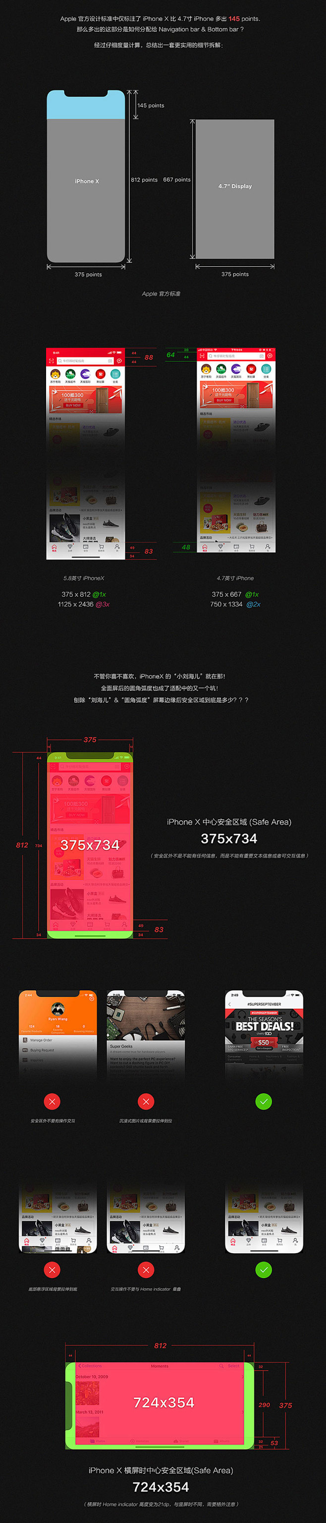 iphone-X天猫设计规范