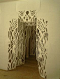 Kind of in love with papercut sculptures right now.